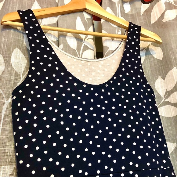 H&M Navy Polka Dot Dress - Picture 6 of 7